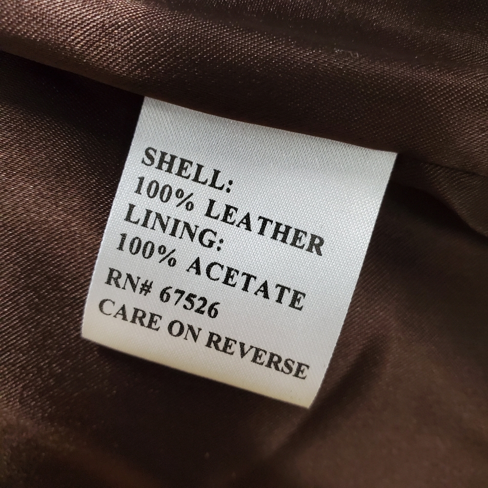 Vintage Emme leather breast pocket coat jacket 12 - Picture 5 of 6